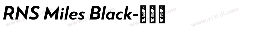 RNS Miles Black字体转换